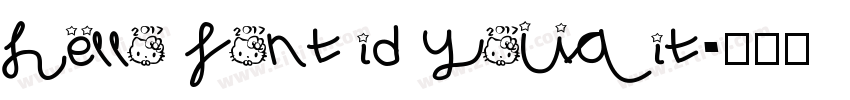 hello font id Youqit字体转换